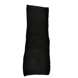 Olive‎ Oak Black Knit Maxi Skirt Size S Fishnet Mesh Sheer Lined NWOT